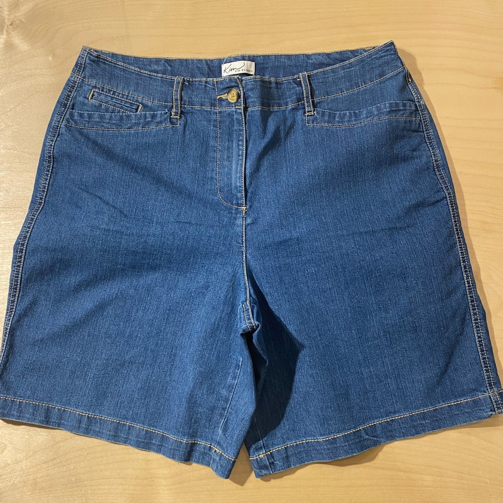Kim Rogers Denim Blue Women's Shorts 14 (MY)